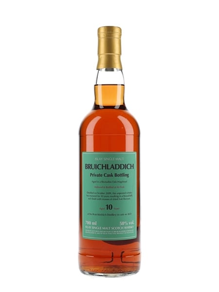 Bruichladdich 2009 10 Year Old Rivesaltes Cask 3653 Private Cask Bottling 70cl / 50%