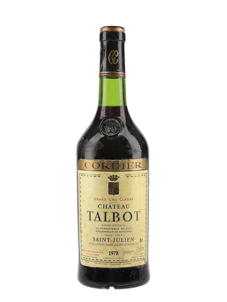 Chateau Talbot 1978 Grand Cru Classe - Saint Julien 75cl