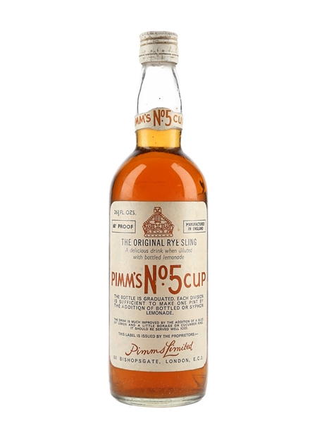 Pimm's No.5 Cup Rye Sling Bottled 1960s 75cl / 34.2%