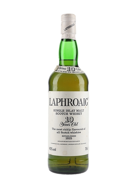 Laphroaig 10 Year Old Bottled 1980s-1990s - Pre Royal Warrant 75cl / 40%