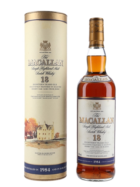 Macallan 18 Year Old Distilled 1984 And Earlier 70cl / 43%