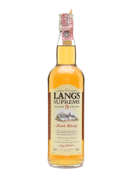 Langs Supreme 5 Year Old 70cl / 40%