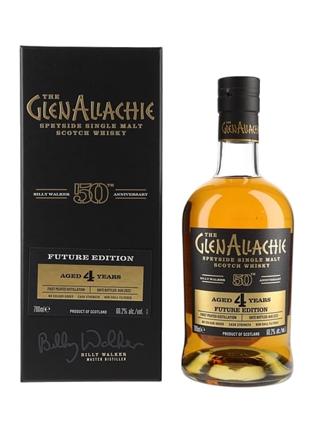 Glenallachie 4 Year Old Future Edition Billy Walker 50th Anniversary - First Peated Distillation 70cl / 60.2%