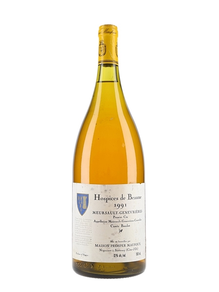 Meursault Genevrieres Premier Cru Cuvee Baudot 1991 Magnum - Hospices De Beaunes 150cl / 13.5%