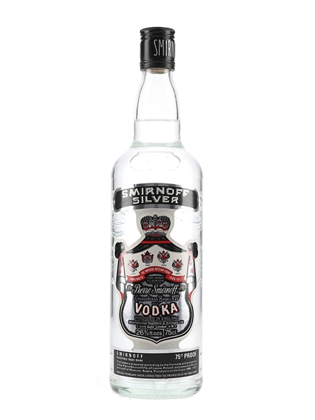 Smirnoff Silver Bottled 1970s 75cl / 43%