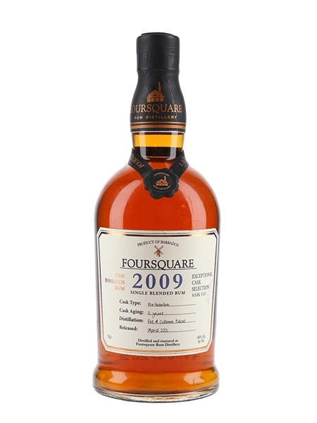 Foursquare 2009 12 Year Old Single Blended Rum Bottled 2021 - Exceptional Cask Selection Mark XVII 70cl / 60%