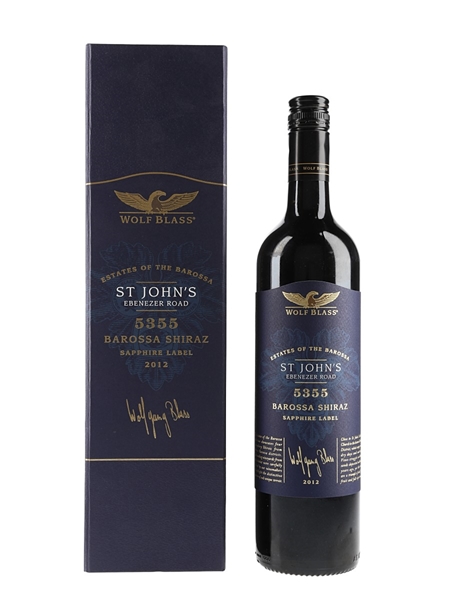 Wolf Blass Barossa Shiraz 2012 St John's Ebenezer 5355 Sapphire Label 75cl / 14.5%