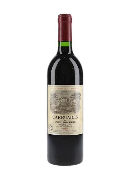 1987 Carruades De Lafite Rothschild Second Wine Of Chateau Lafite 75cl / 12%