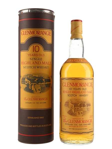 Glenmorangie 10 Year Old Bottled 1980s - Duty Free 100cl / 43%