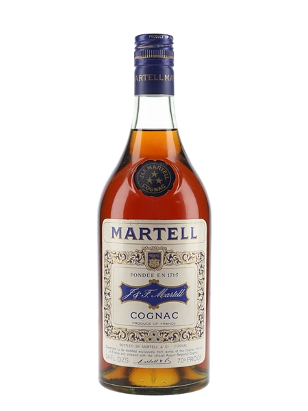 Martell 3 Star Bottled 1970s 68cl / 40%