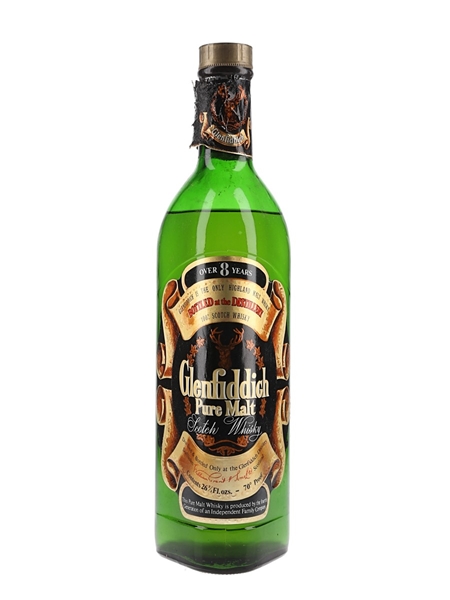 Glenfiddich 8 Year Old Pure Malt Bottled 1970s 75.7cl / 40%