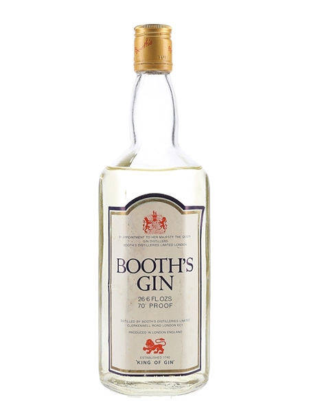 Booth's Gin Bottled 1970s 75.7cl / 40%