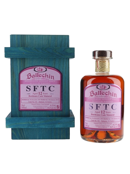 Ballechin 2005 12 Year Old SFTC Cask No.388 Bottled 2018 - Bordeaux Cask Matured 50cl / 56.2%