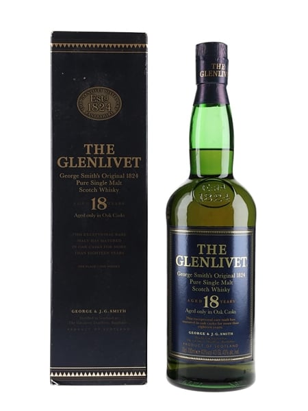 Glenlivet 18 Year Old Bottled 1990s-2000s 70cl / 43%