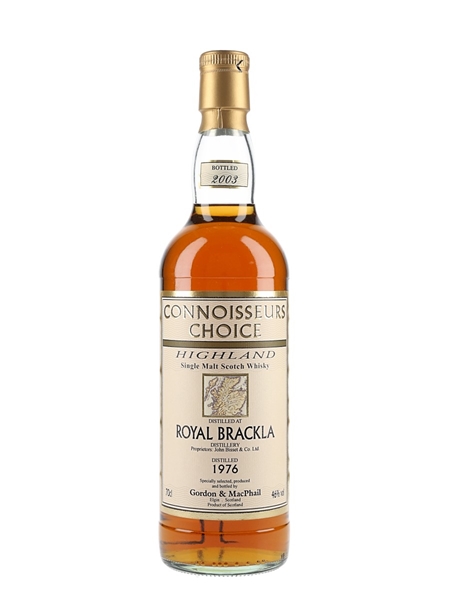 Royal Brackla 1972 Connoisseurs Choice Bottled 2003 - Gordon & MacPhail 70cl / 40%