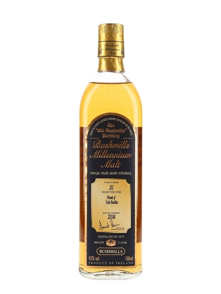 Bushmills 1975 Millennium Malt Private Cask Number 211 70cl / 43%