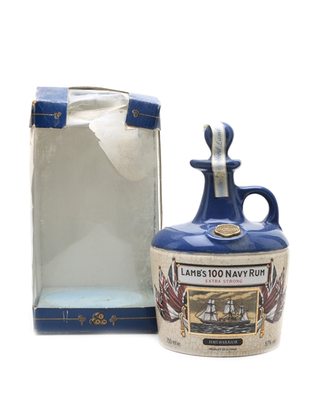 Lamb's Navy Rum HMS Warrior Ceramic Decanter Bottled 1980s 75cl / 40%