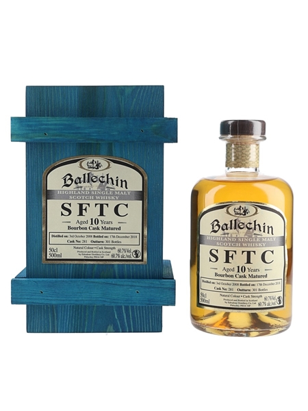 Ballechin 2008 10 Year Old SFTC Cask No.281 Bottled 2018 - Bourbon Cask Matured 50cl / 60.7%