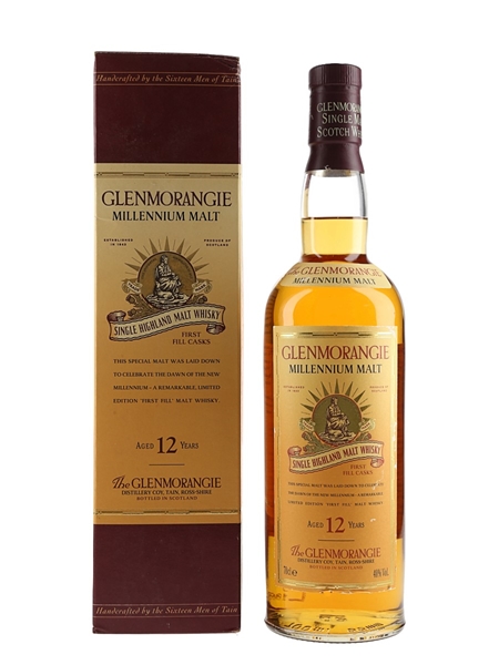 Glenmorangie 12 Year Old Millenium Malt Bottled 1990s 70cl / 40%