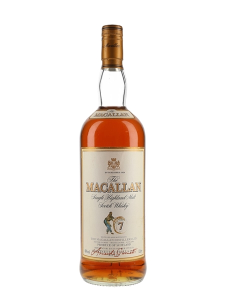 Macallan 7 Year Old Bottled 1990s-2000s - Giovinetti 100cl / 40%