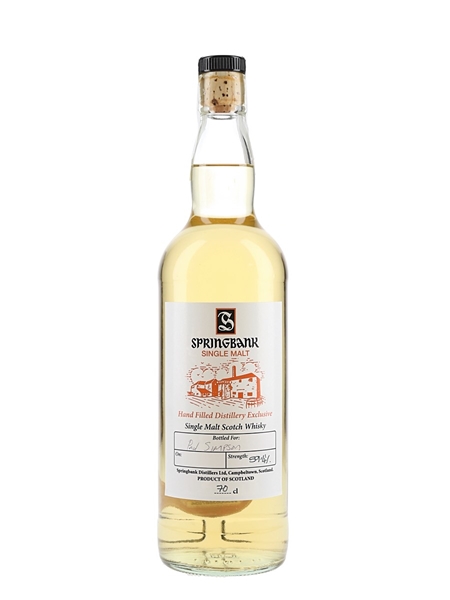 Springbank Hand Filled Distillery Exclusive  70cl / 59.4%