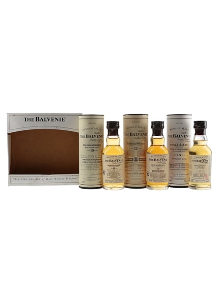 Balvenie Miniatures Set Founder's Reserve, Double Wood & Single Barrel 3 x 5cl