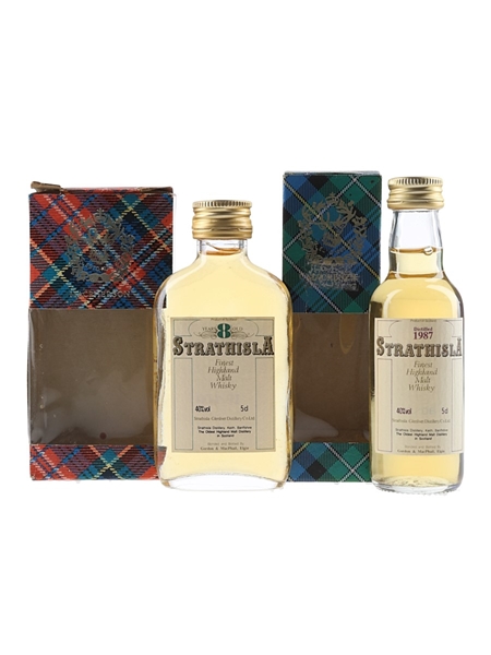 Strathisla 1987 & 8 Year Old Bottled 1990 & 2000 - Gordon & MacPhail 2 x 5cl / 40%