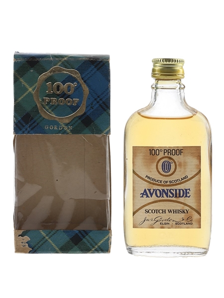 Avonside 100 Proof Bottled 1970s-1980s - James Gordon 5cl / 57%