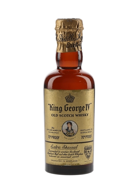 King George IV Spring Cap Bottled 1950s 5cl / 40%