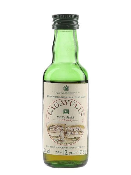 Lagavulin 12 Year Old Bottled 1980s - White Horse Distillers 5cl / 43%