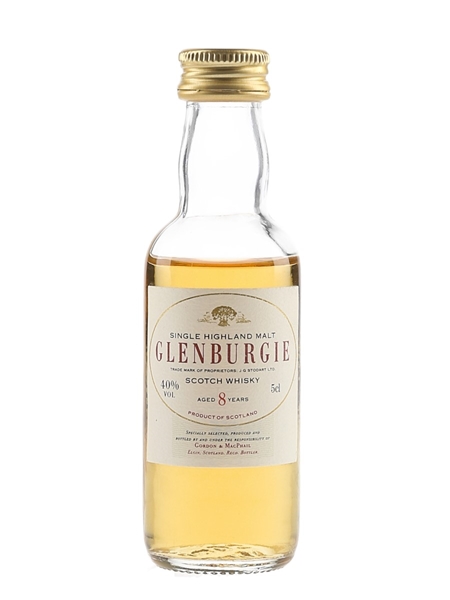 Glenburgie 8 Year Old Bottled 1990s - Gordon & MacPhail 5cl / 40%