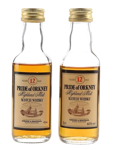 Pride Of Orkney 12 Year Old Bottled 1980s & 1990s - Gordon & MacPhail 2 x 5cl / 40%