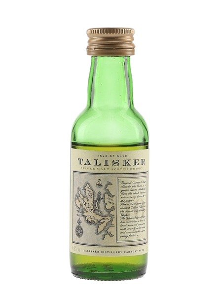 Talisker 10 Year Old Map Label Bottled 1990s 5cl / 45.8%