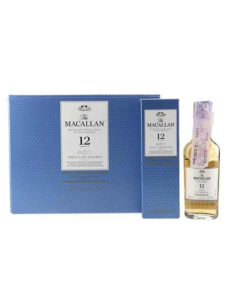 Macallan 12 Year Old Fine Oak Triple Matured 12 x 5cl / 40%