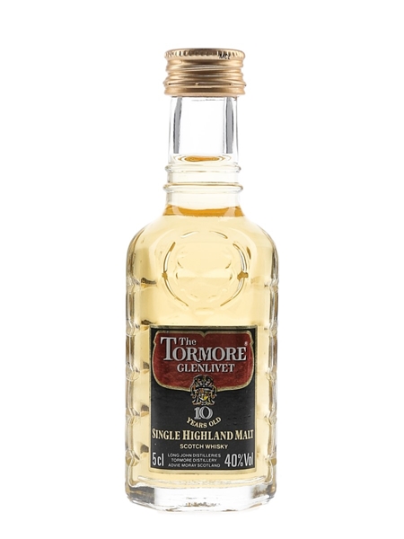 Tormore Glenlivet 10 Year Old Bottled 1980s - Long John Distillers 5cl / 40%