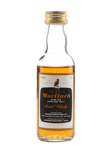 Mortlach 15 Year Old Bottled 1980s - Gordon & MacPhail 5cl / 40%