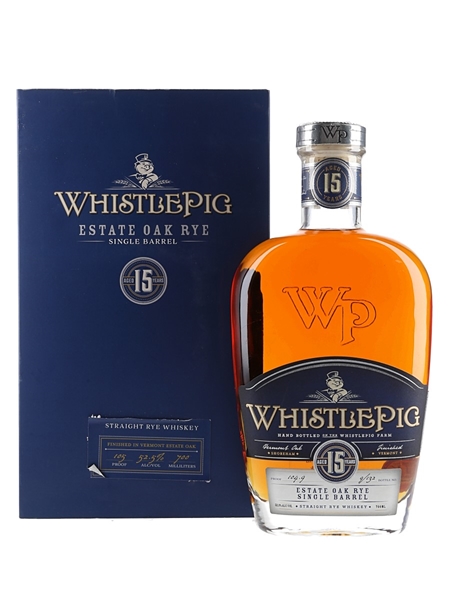 WhistlePig 15 Year Old Single Barrel - Estate Oak Rye 70cl / 52.5%