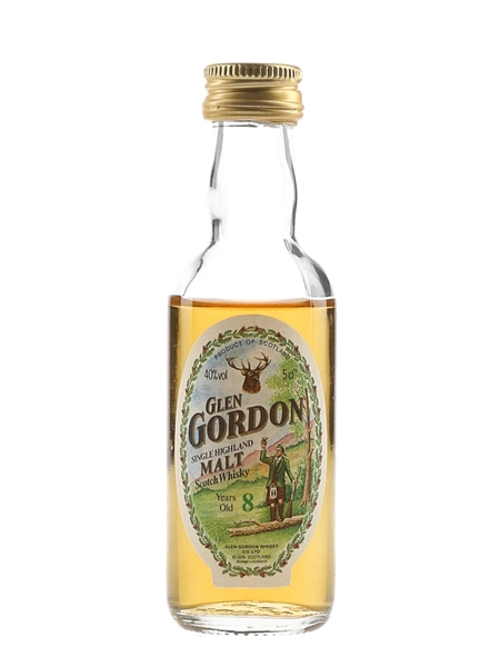 Glen Gordon 8 Year Old Bottled 1980s 5cl / 40%