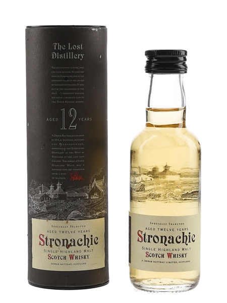 Stronachie 12 Year Old Bottled 2000s - A D Rattray 5cl / 43%