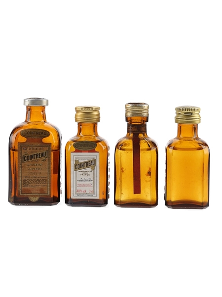 Cointreau Bottled 1970s-1980s 4 x 3cl-5cl / 40%