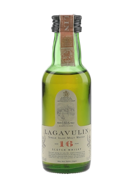 Lagavulin 16 Year Old Bottled 1980s-1990s - White Horse Distillers 5cl / 43%