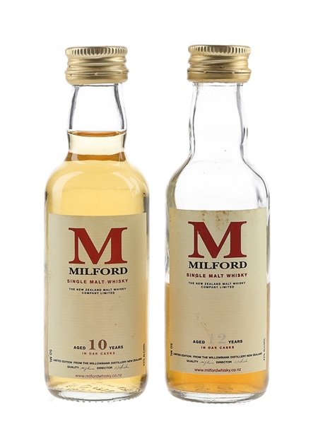 Milford 10 & 12 Year Old New Zealand Single Malt 2 x 5cl / 43%