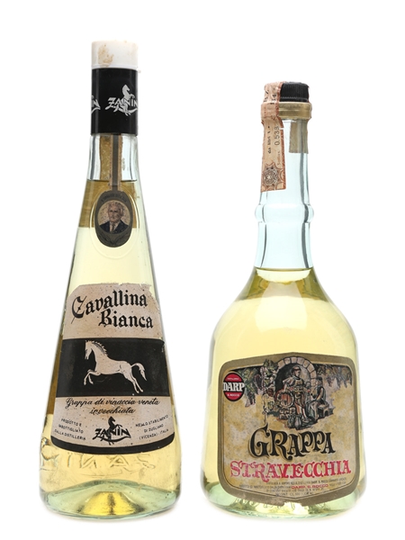 Zanin Cavallina Bianca & Darp Grappa Stravecchia Aged Grappa 100cl & 75cl