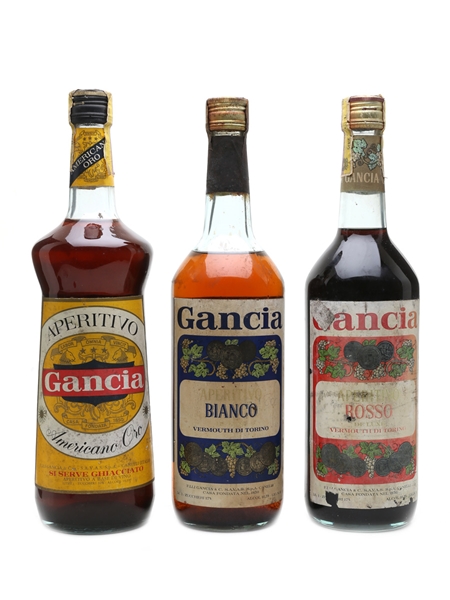 Gancia Vermouth Bottled 1960s 3 x 100cl