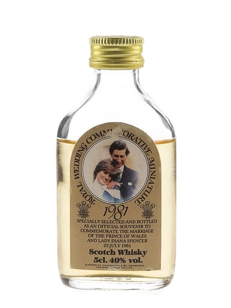 Royal Wedding 1981 Commemorative Miniature 5cl / 40%