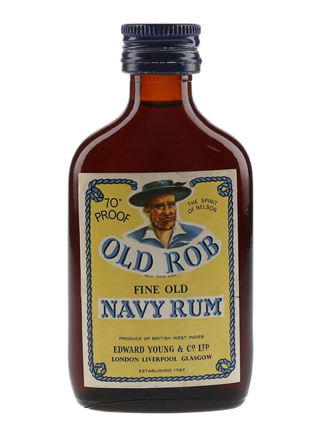 Old Rob Navy Rum Bottled 1970s 5cl / 40%