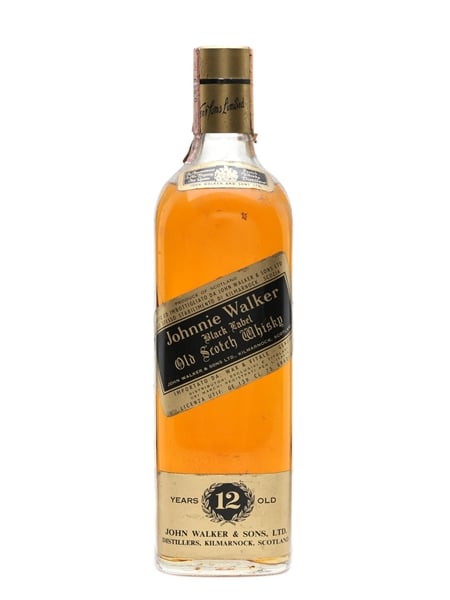 Johnnie Walker 12 Years Old Black Label Bottled 1980s 75cl / 40%