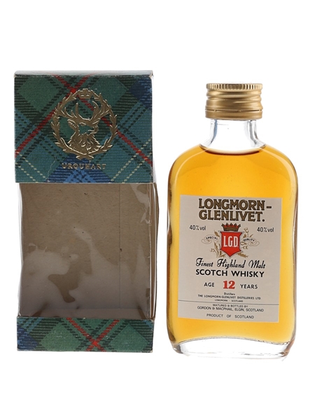 Longmorn Glenlivet 12 Year Old Bottled 1980s - Gordon & MacPhail 5cl / 40%