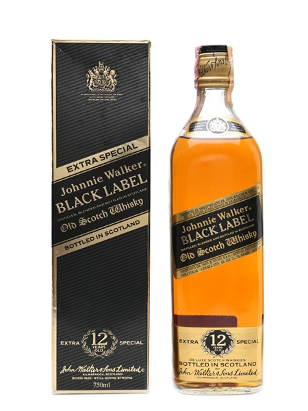 Johnnie Walker 12 Years Old Black Label Bottled 1980s 75cl / 40%