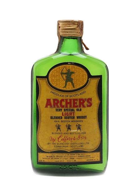 Archer's Very Special Old Light Bottled 1960s 25cl / 43%